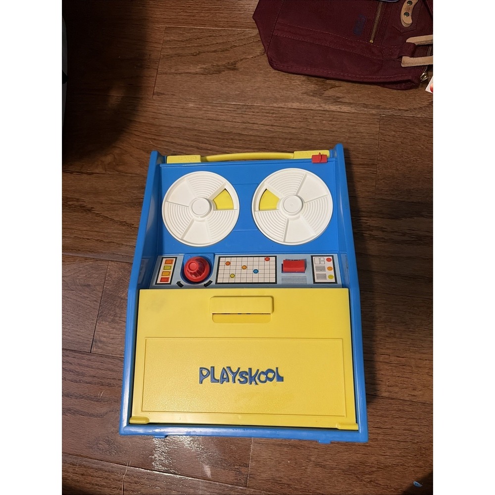 Playskool Play and Learn Computer Vintage 1972 Blue Yellow Educational Toy OS - Picture 5 of 8